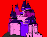 Coloring page Medieval castle painted bygracie