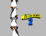 Coloring page Madagascar 2 Penguins painted byAndres