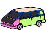 Coloring page Family car painted byomj90