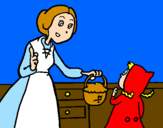 Coloring page Little red riding hood 2 painted bydany12