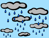 Coloring page Showery day painted byevie