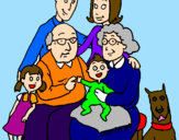 Coloring page Family  painted byWXjerry