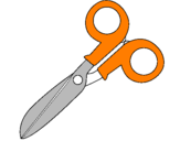 Coloring page Scissors painted byivan