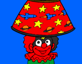 Coloring page Lamp clown painted byJunior joviniano