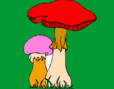 Coloring page Mushrooms painted bymavi