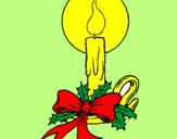 Coloring page Christmas candle painted byCandyRules