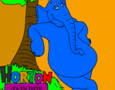 Coloring page Horton painted bysara