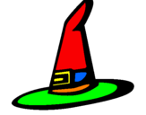Coloring page Witch's hat painted bydominic