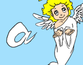 Coloring page Angel painted byalex