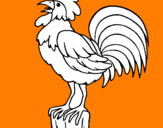 Coloring page Cock singing painted bynazareht