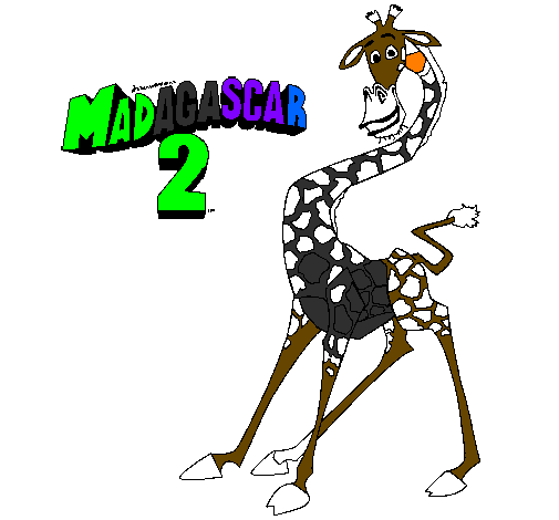Coloring page Madagascar 2 Melman painted byfrancisco 