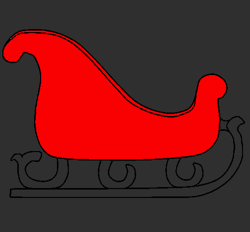 Coloring page Sleigh painted byemily cake