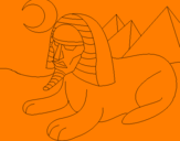 Coloring page Sphinx painted byRICO