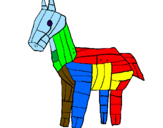 Coloring page Trojan horse painted byReece