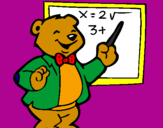 Coloring page Bear teacher painted bylove45791