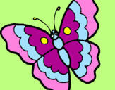 Coloring page Butterfly painted bymimi