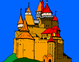 Coloring page Medieval castle painted bymarta