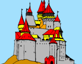 Coloring page Medieval castle painted byALEXANDER