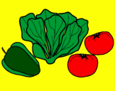 Coloring page Vegetables painted bymonica
