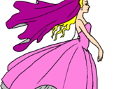 Coloring page Bride painted byOliver