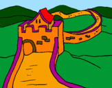 Coloring page The Great Wall of China painted byalex