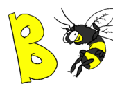 Coloring page Bee painted byshane