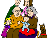 Coloring page Family  painted byRider Master