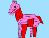 Coloring page Trojan horse painted byuaemimi