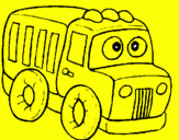 Coloring page Truck painted bysilvina