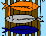 Coloring page Fish painted byandrea