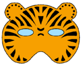 Coloring page Tiger painted bychloe