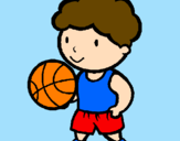 Coloring page Basketball player painted byharry4717
