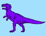 Coloring page Tyrannosaurus Rex painted bykaiya