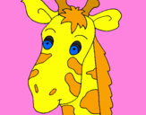 Coloring page Giraffe face painted bykendall