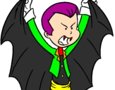 Coloring page Little Dracula painted byrafael