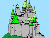 Coloring page Medieval castle painted bymartin