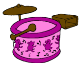 Coloring page Drums painted byisidora