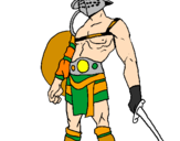 Coloring page Gladiator painted byZeus