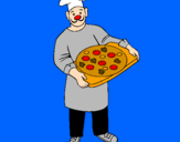 Coloring page Cook painted bymikiliu