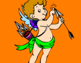 Coloring page Cupid painted byEleni