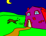 Coloring page Three little pigs 21 painted byEvan Burns