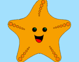 Coloring page Starfish painted byDANI