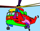 Coloring page Helicopter to the rescue painted by[zygis] ir [ausrine]mig.]