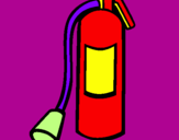 Coloring page Fire extinguisher painted byGabriela