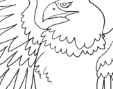 Coloring page Roman Imperial Eagle painted byKayla