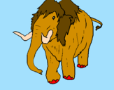 Coloring page Mammoth II painted byDennisse