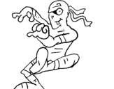 Coloring page Dancing mummy painted byemmat