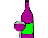 Coloring page Wine painted byclaudia188
