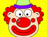 Coloring page Clown painted byelle