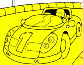 Coloring page Race car painted bymateo